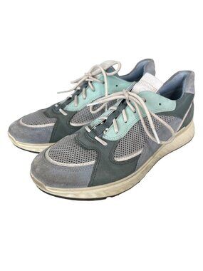 ECCO ST 1 Lace Up Sneaker Size 10 Dusty Blue White Concrete Lake Outdoor Active